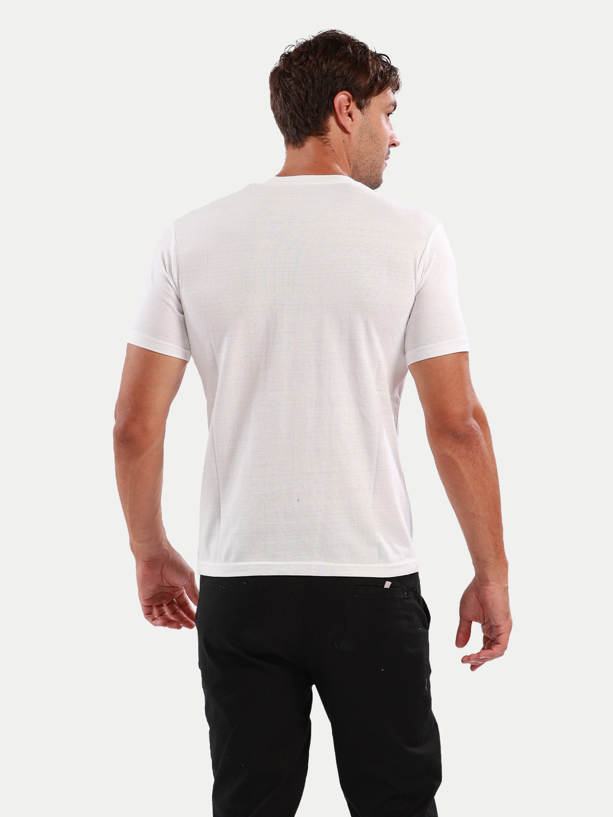 Playera de algodón para hombre - Dog Balloon White - Diamond Finish