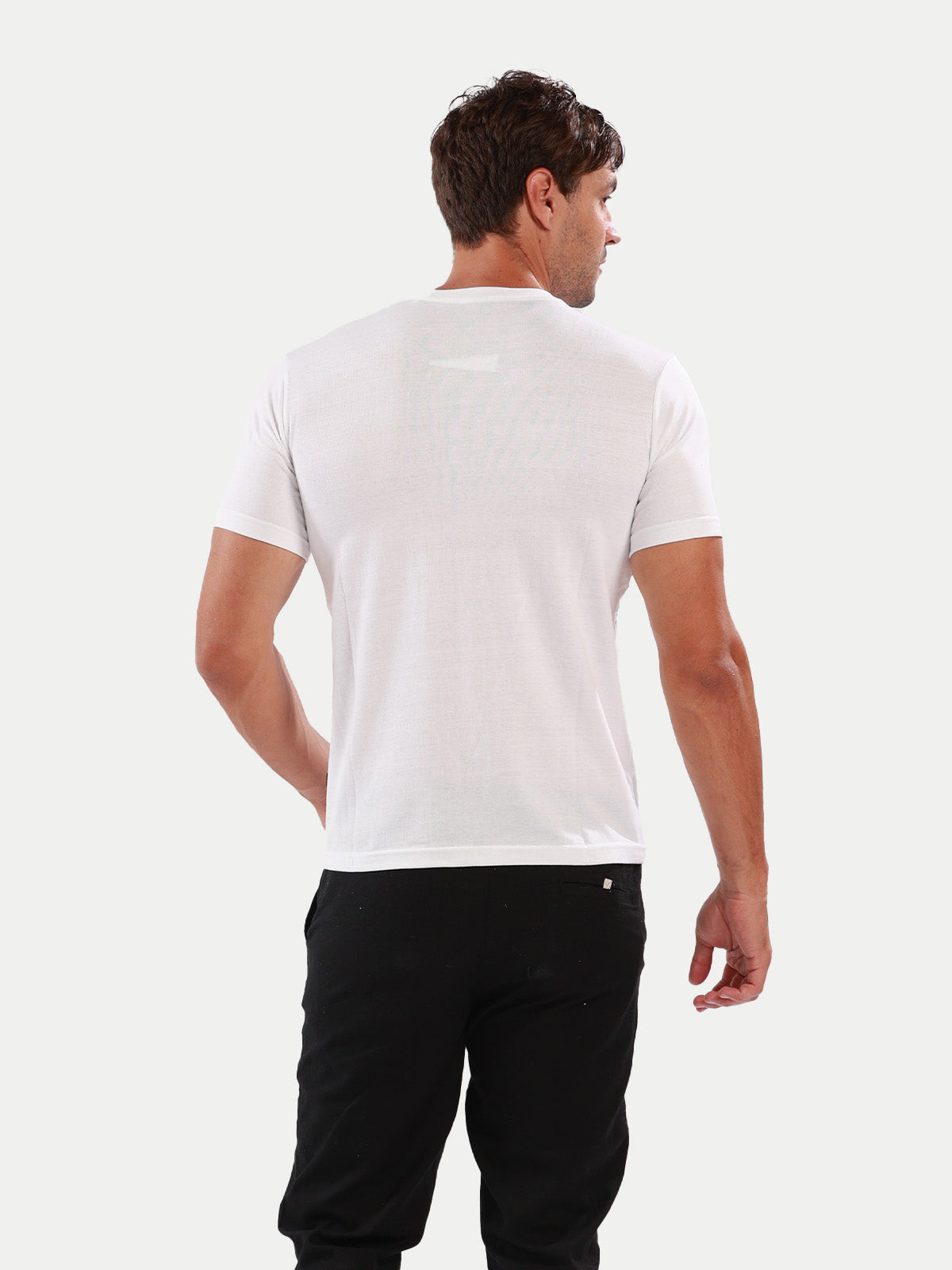 Playera de algodón para hombre - Duck White - Diamond Finish