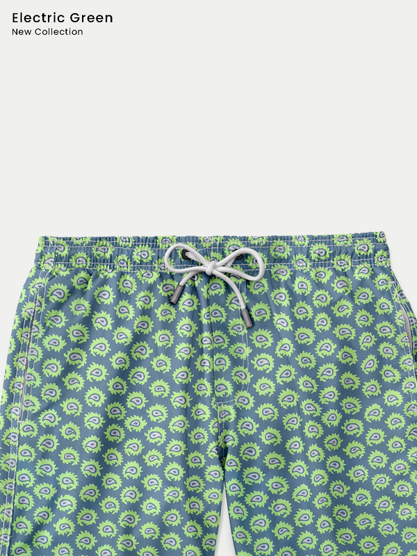 Traje de Baño para Niño - Bañador Electric Green - Secado Rápido