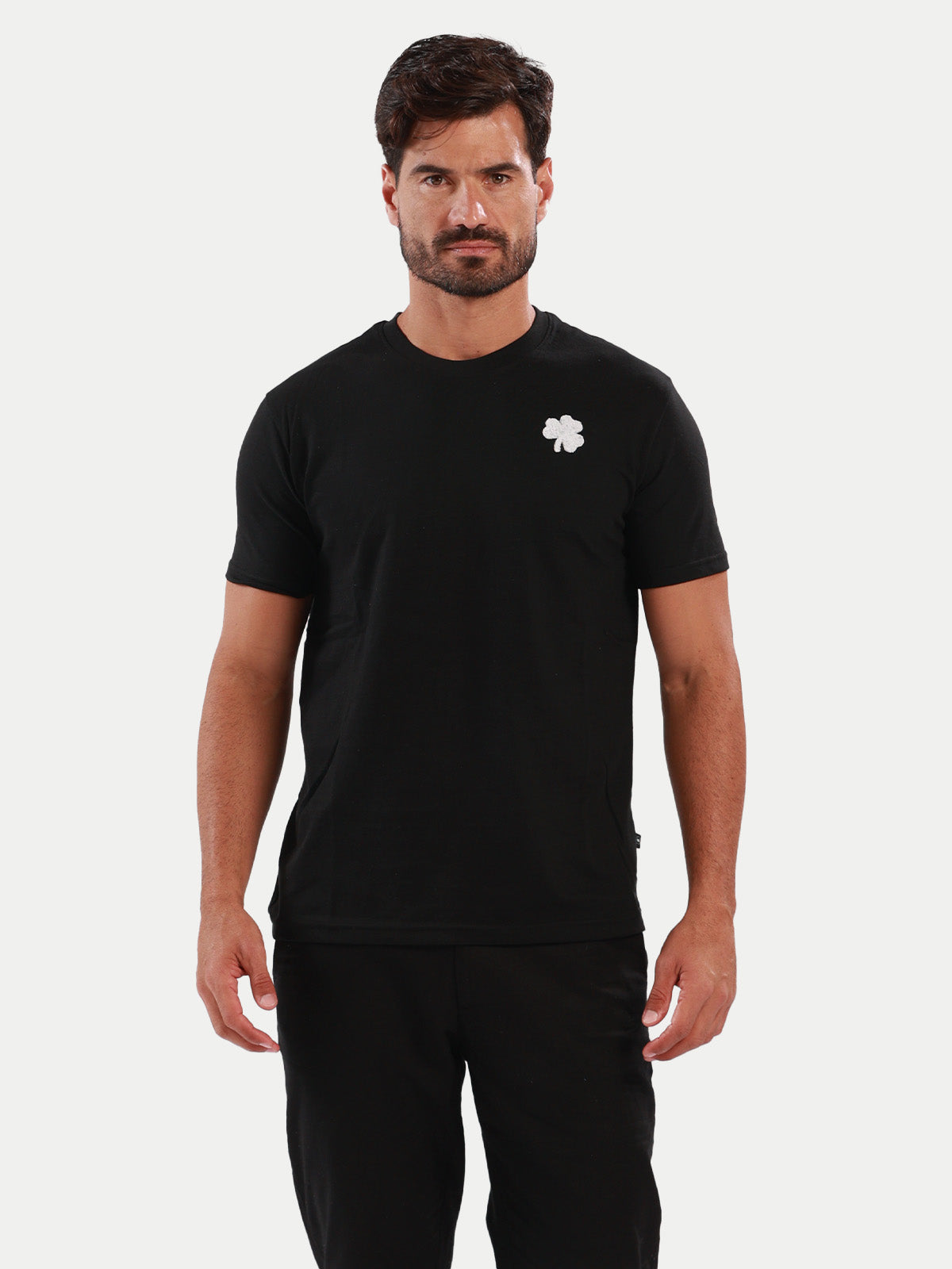 Playera de algodón para hombre - Lucky Black - Diamond Finish