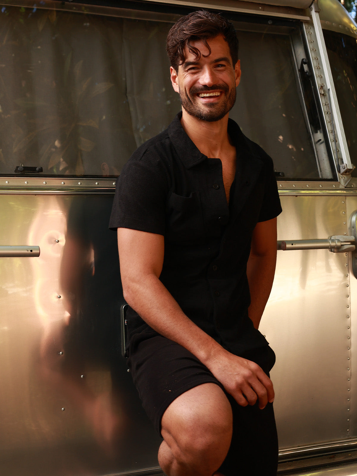 Towel Short - Short de Toalla Negro Para Hombre