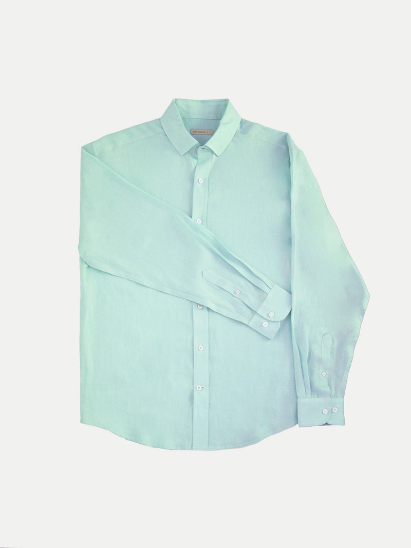 Camisa de Lino para Hombre - Manga Larga Mint - 100% Lino - 2022