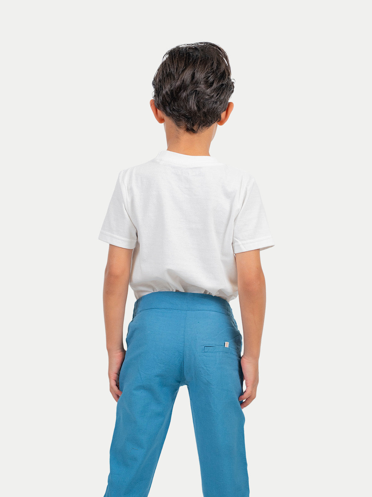 Pantalón Infantil - Pantalón de Lino Petróleo