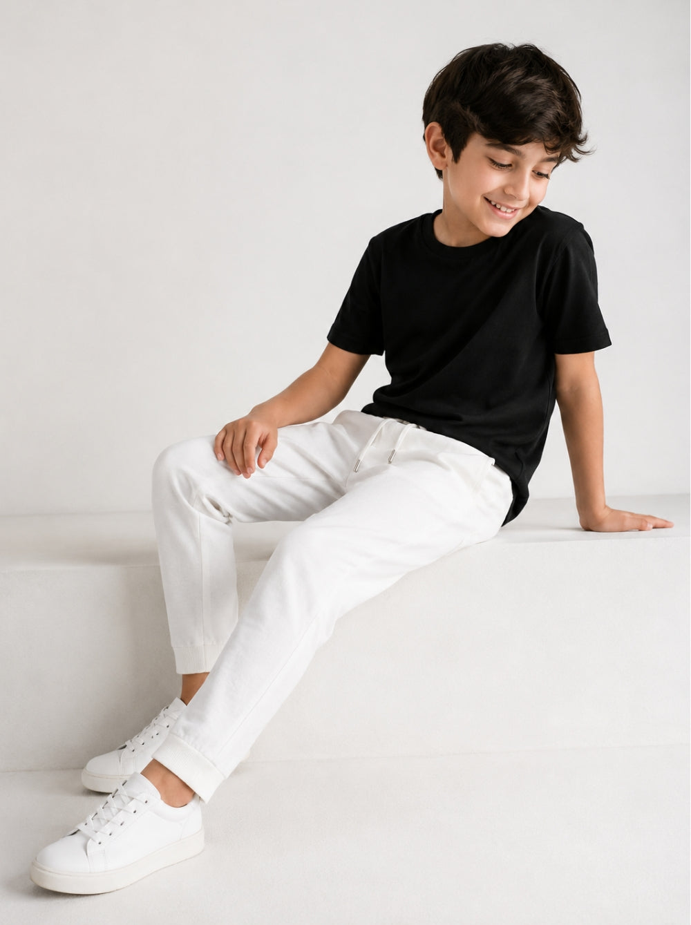 Pantalón niño - Jogger Milán Blanco - Wild Coast