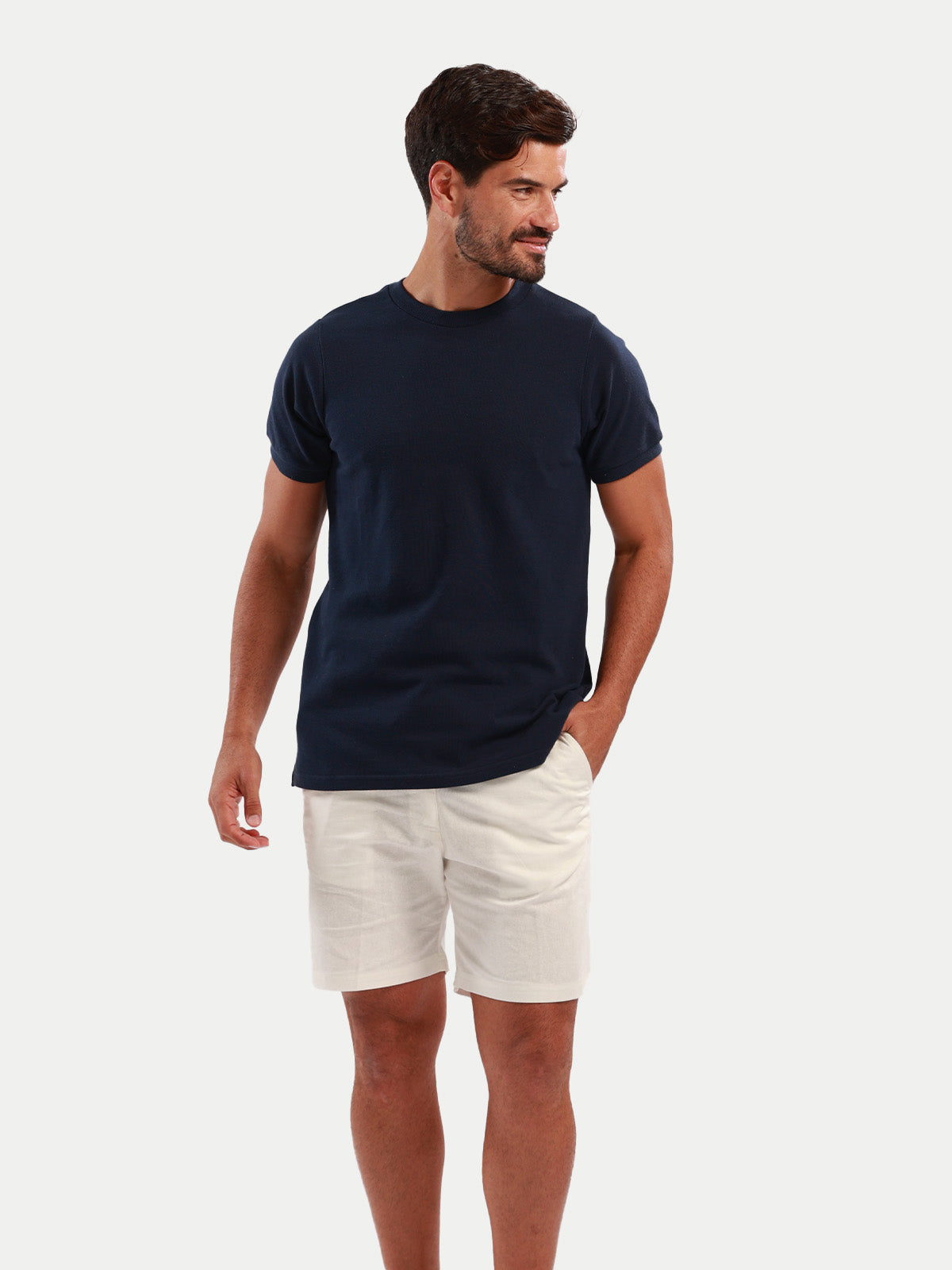 Playera para hombre - Pique T-Shirt Azul Marino - Pique