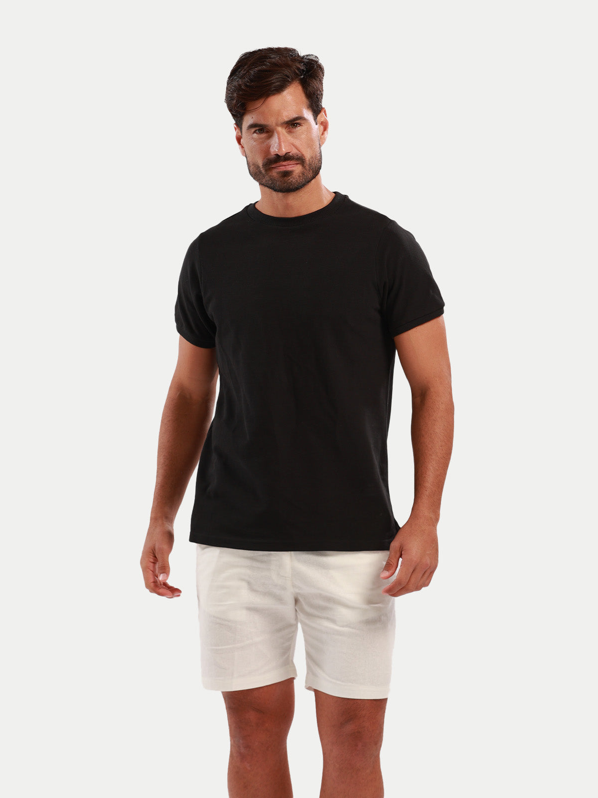 Playera para hombre - Pique T-Shirt Negro - Pique