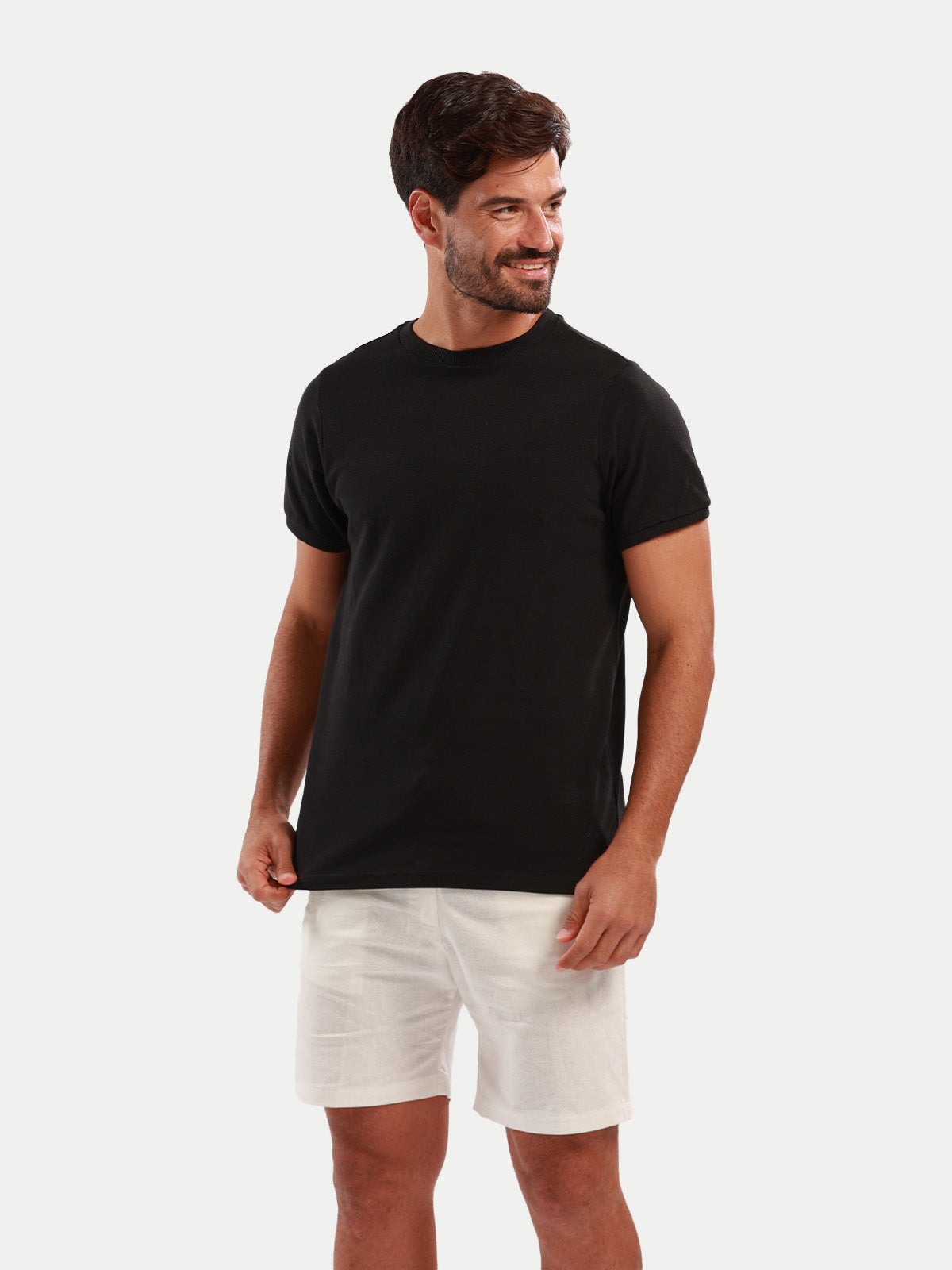 Playera para hombre - Pique T-Shirt Negro - Pique
