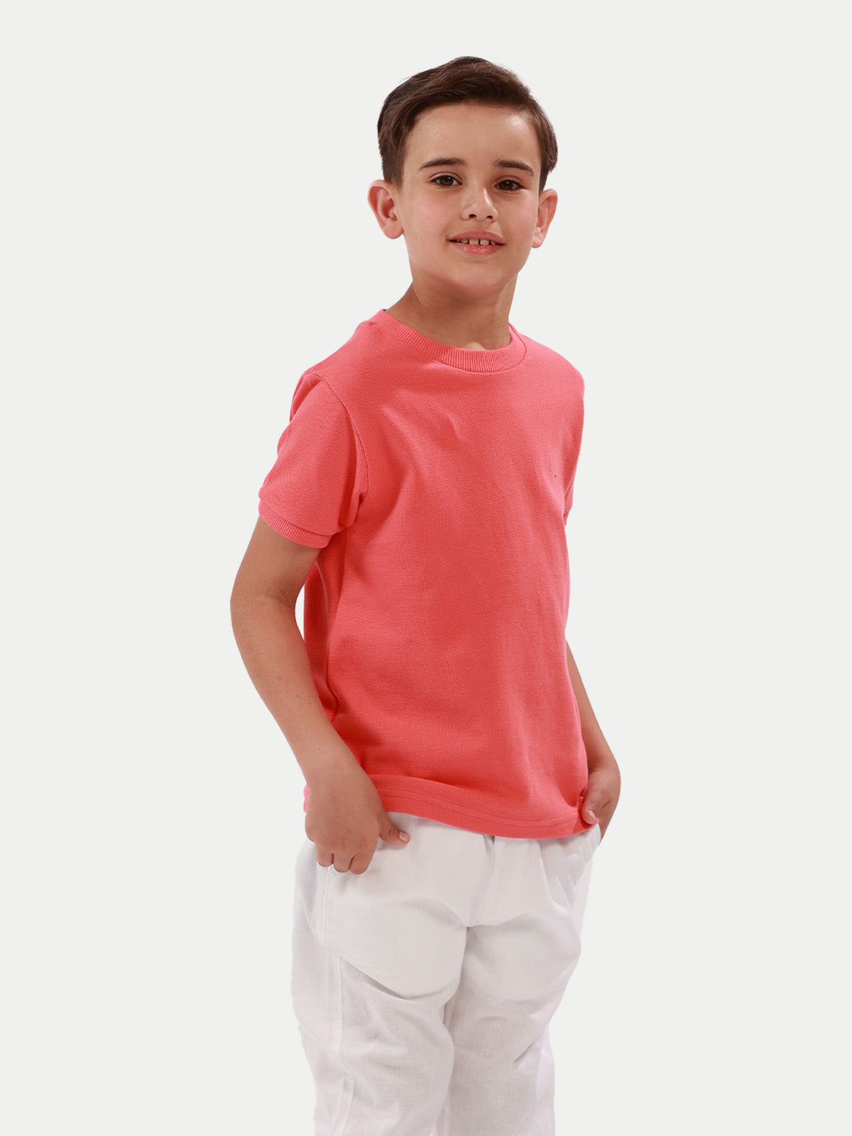 Playera para niño - Pique T-Shirt Coral - Pique