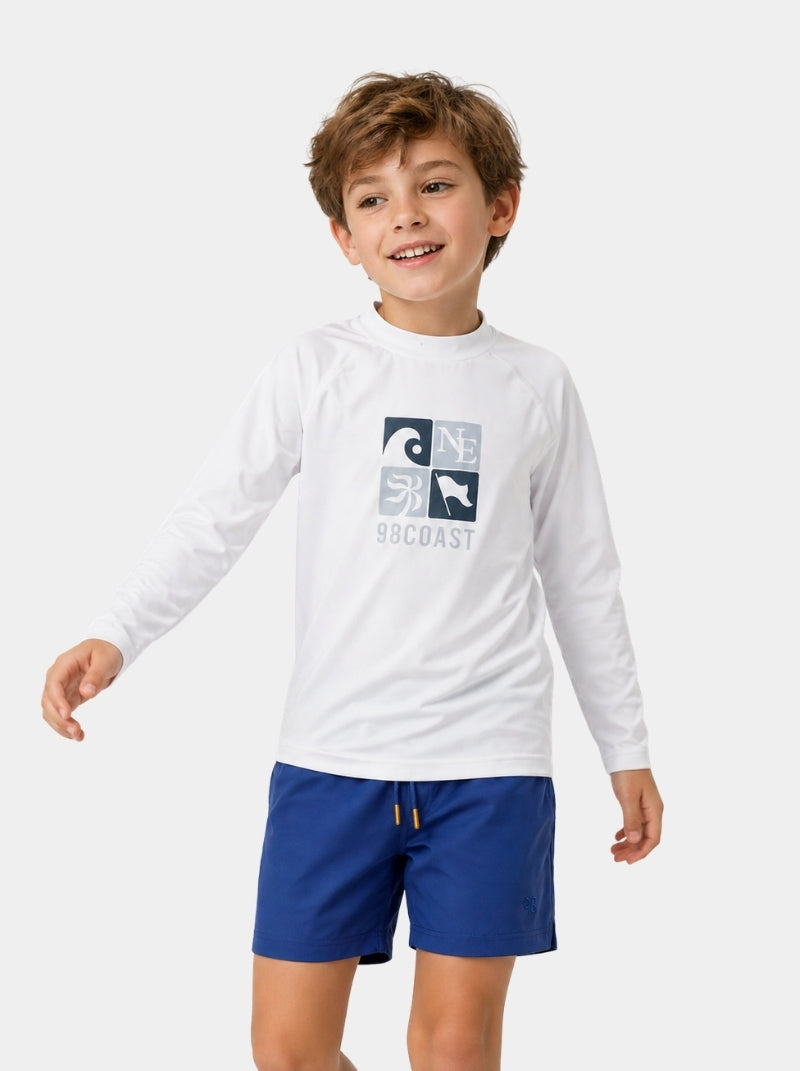 Playera UV Niño - Rashguard Coast Wave - Wild Coast