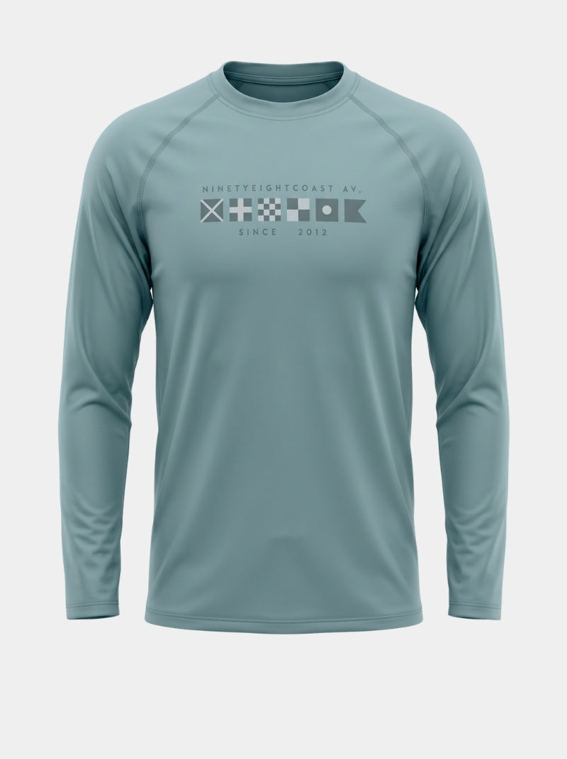 Playera UV Adulto - Rashguard Nautic Flag - Wild Coast