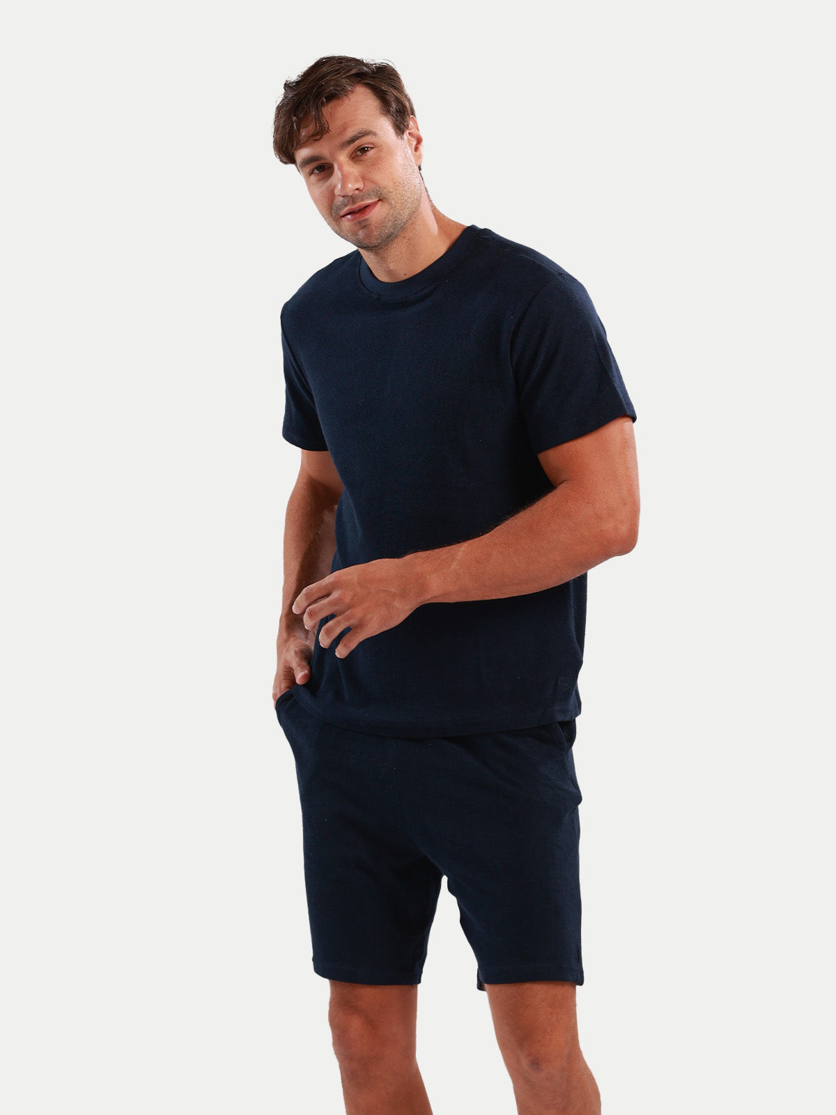 Towel Tshirt - Playera de Toalla Azul Marino Para Hombre