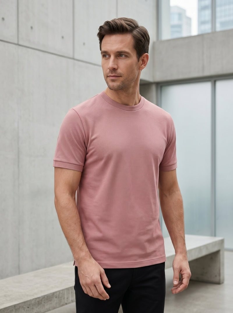 Playera para Hombre - Piqué T-Shirt Rosa - Wild Coast