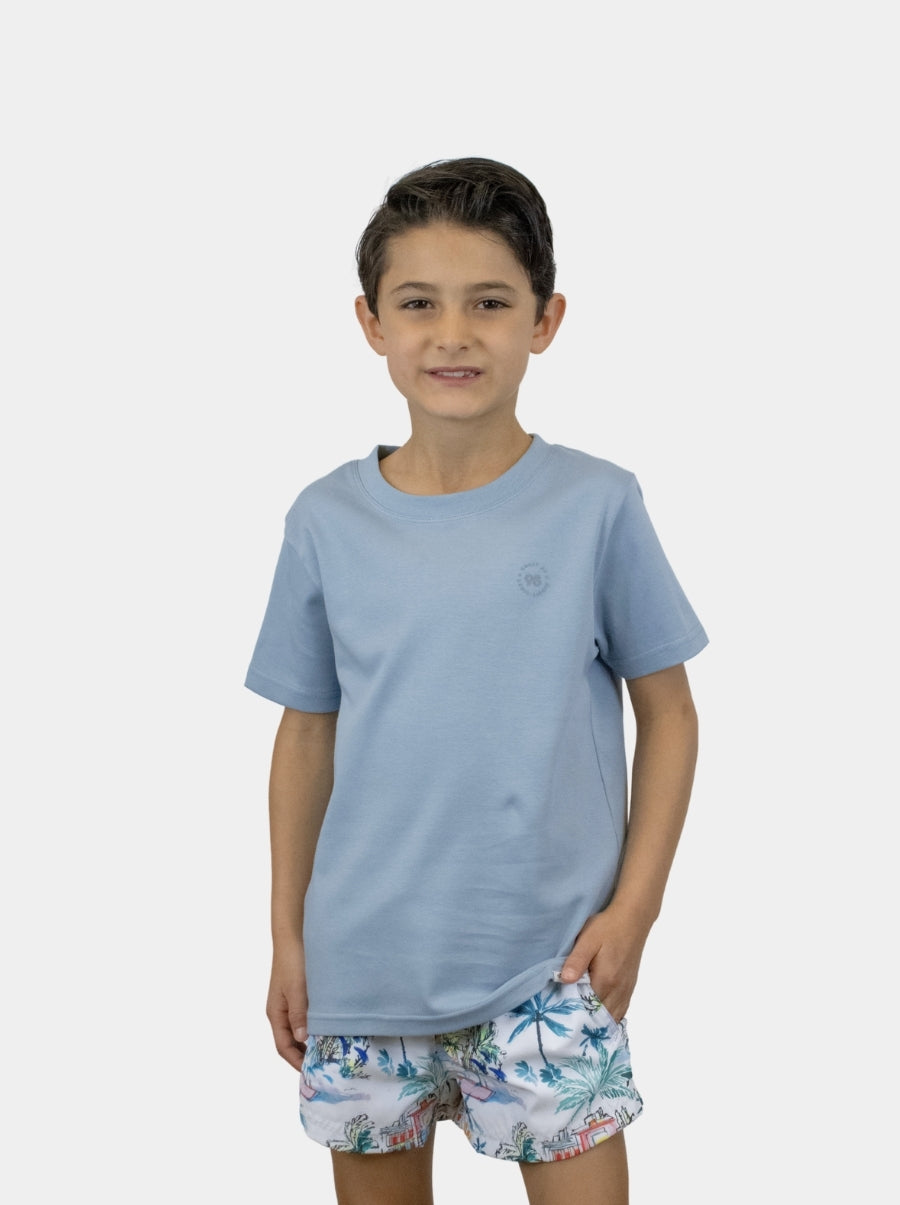 Playera de manga corta niño - Liquid Touch Azul - 98 Coast Av. México