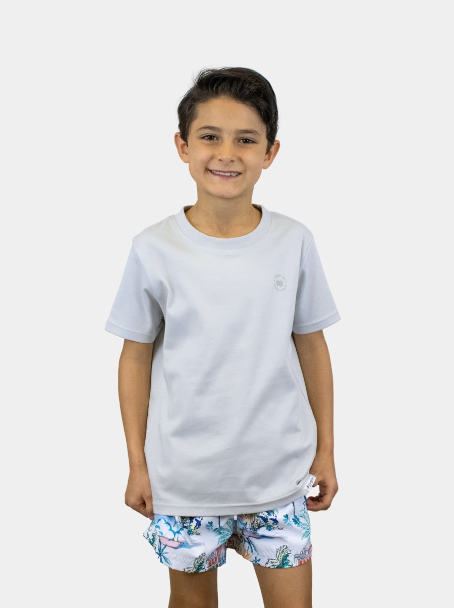 Playera de manga corta niño - Liquid Touch Gris - 98 Coast Av. México