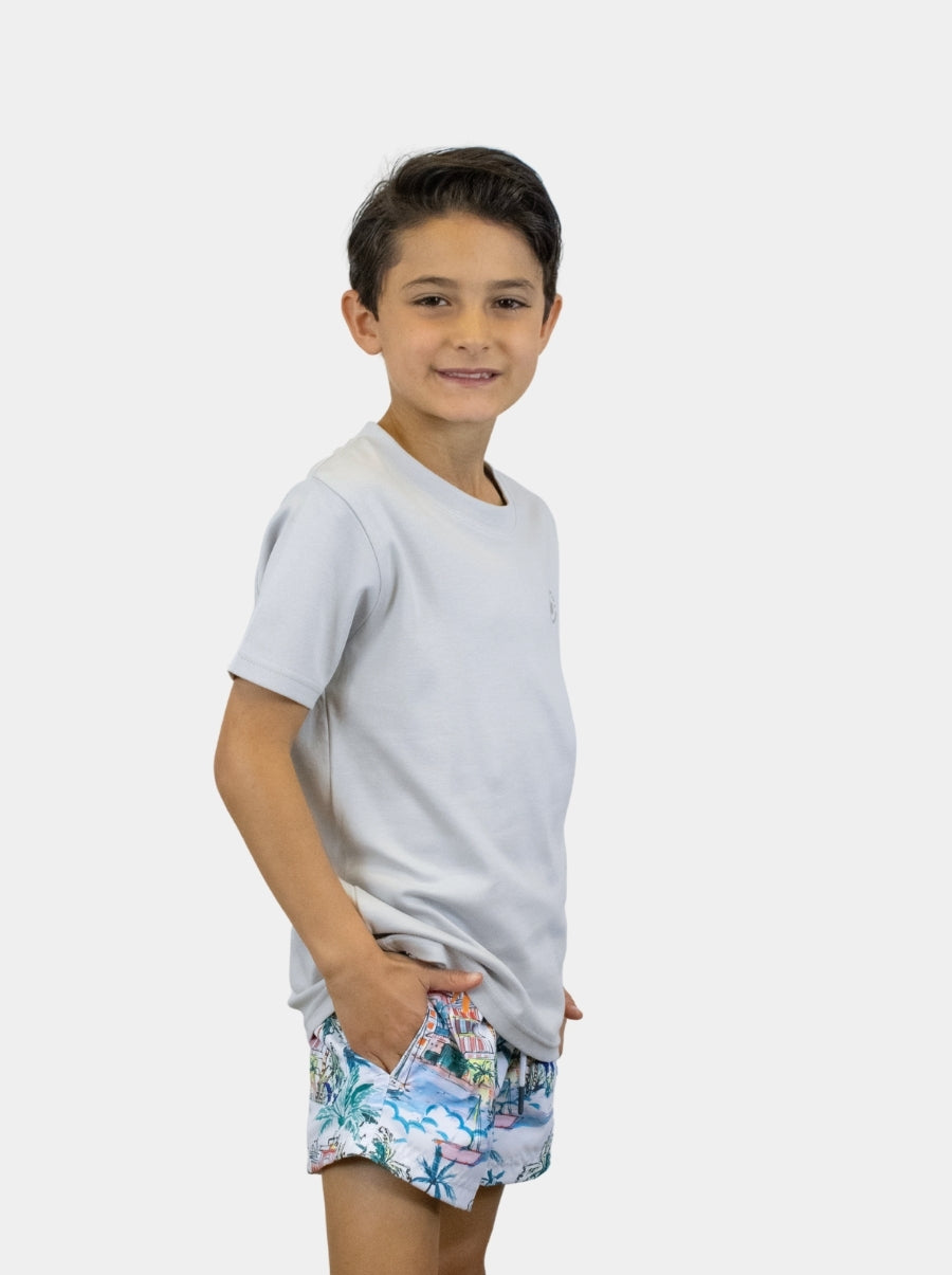 Playera de manga corta niño - Liquid Touch Gris - 98 Coast Av. México