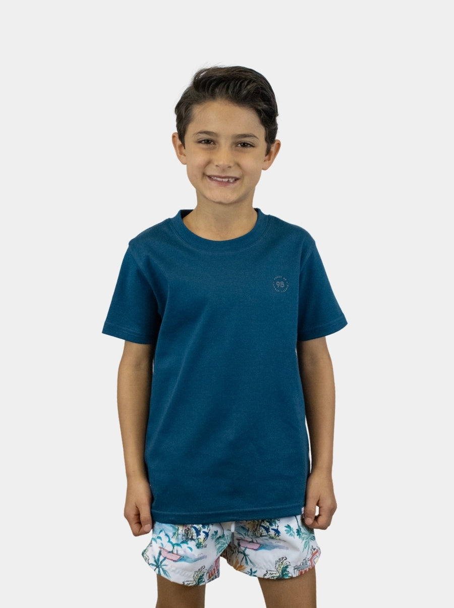 Playera de manga corta niño - Liquid Touch Petroleo - 98 Coast Av. México