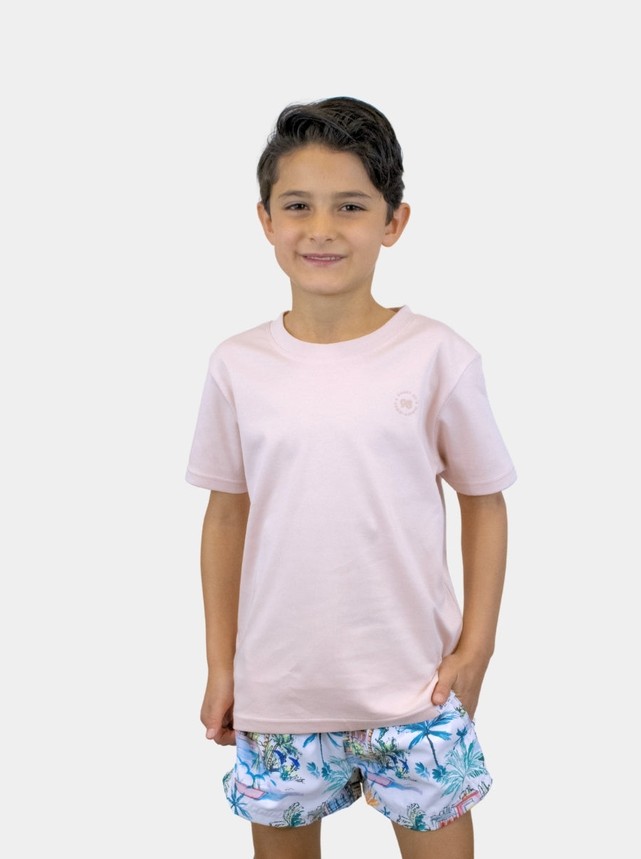 Playera de manga corta niño - Liquid Touch Rosa - 98 Coast Av. México