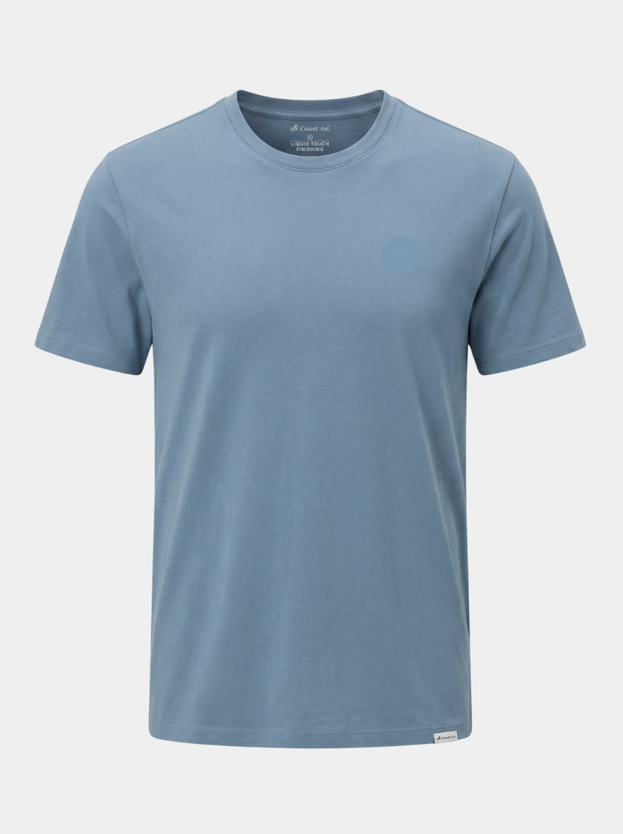 Playera de manga corta caballero - Liquid Touch Azul Ashley - 98 Coast Av. México