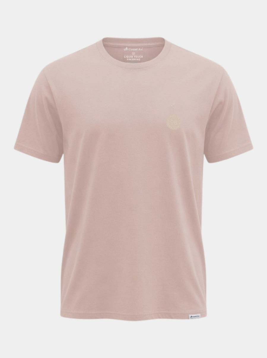 Playera de manga corta caballero - Liquid Touch Rosa Peach - 98 Coast Av. México