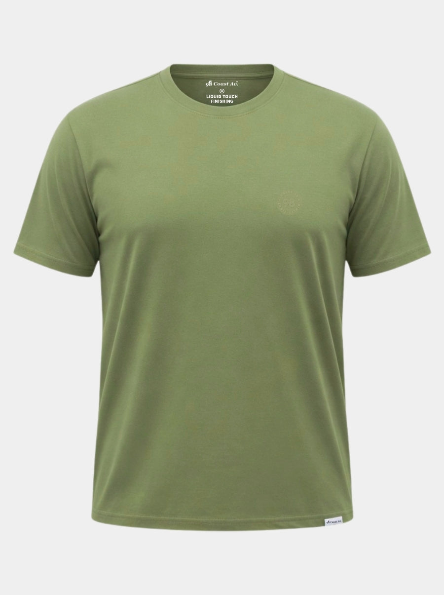 Playera de manga corta caballero - Liquid Touch Sage - 98 Coast Av. México