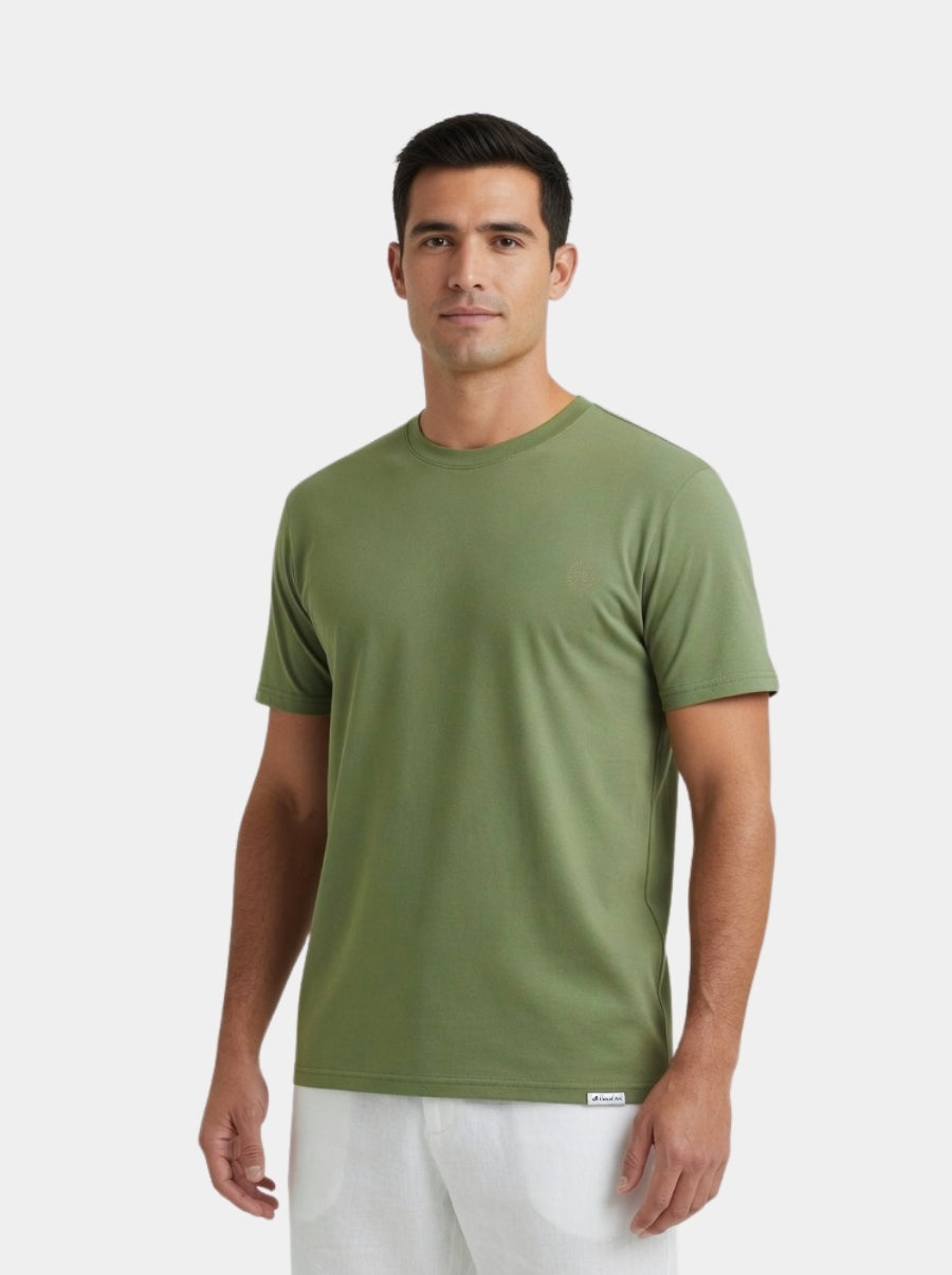 Playera de manga corta caballero - Liquid Touch Sage