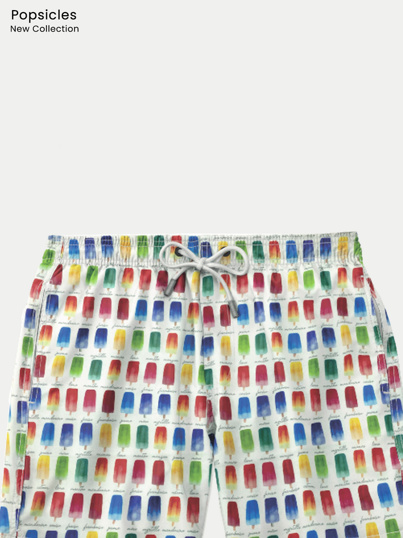 Traje de Baño para Niño - Bañador Popsicles - Secado Rápido