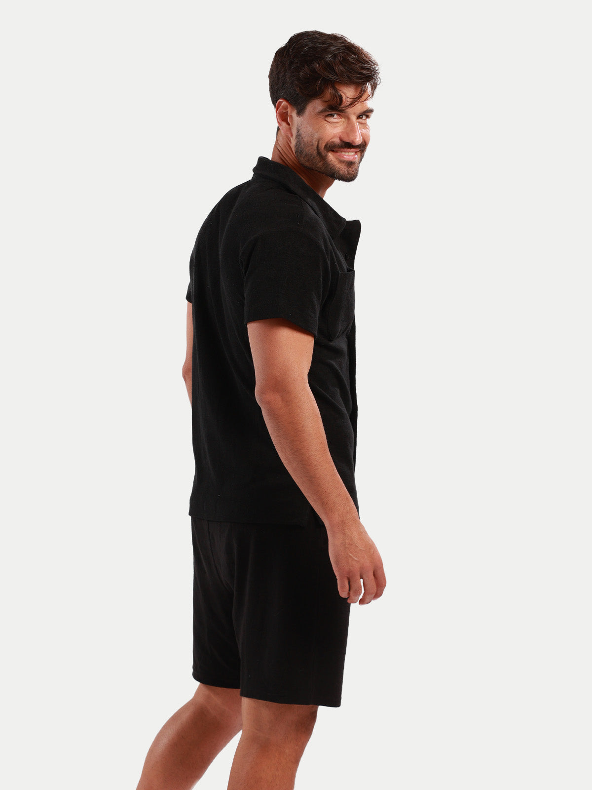 Towel Short - Short de Toalla Negro Para Hombre