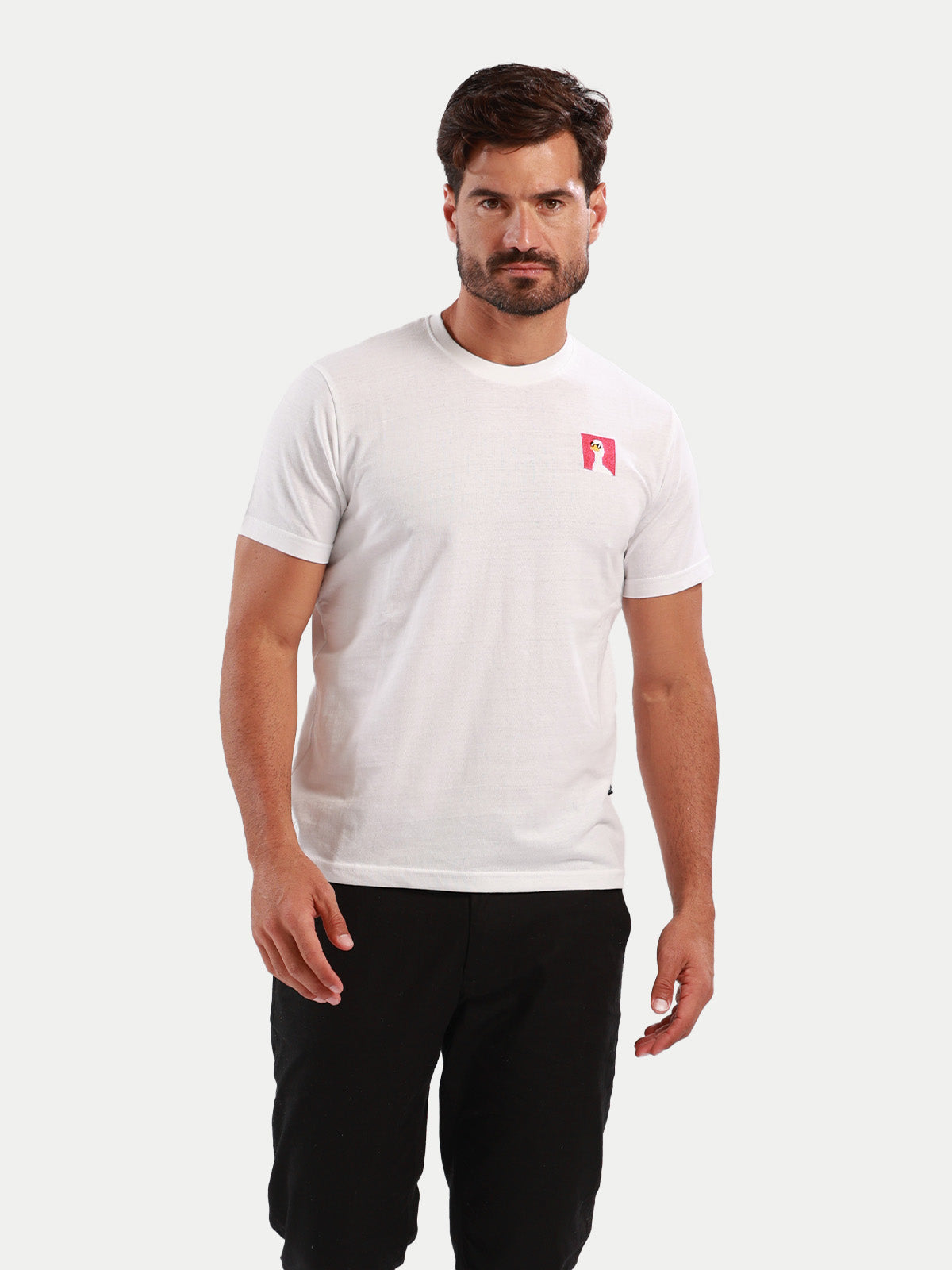 Playera de algodón para hombre - Summer Duck White - Diamond Finish