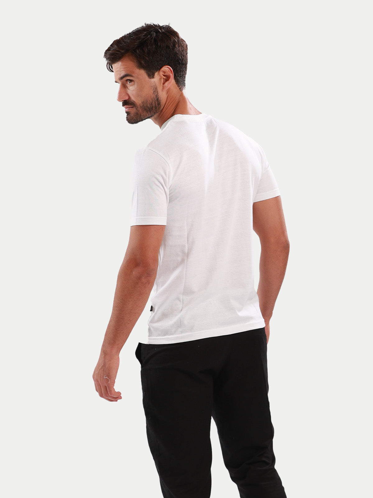 Playera de algodón para hombre - Summer Duck White - Diamond Finish