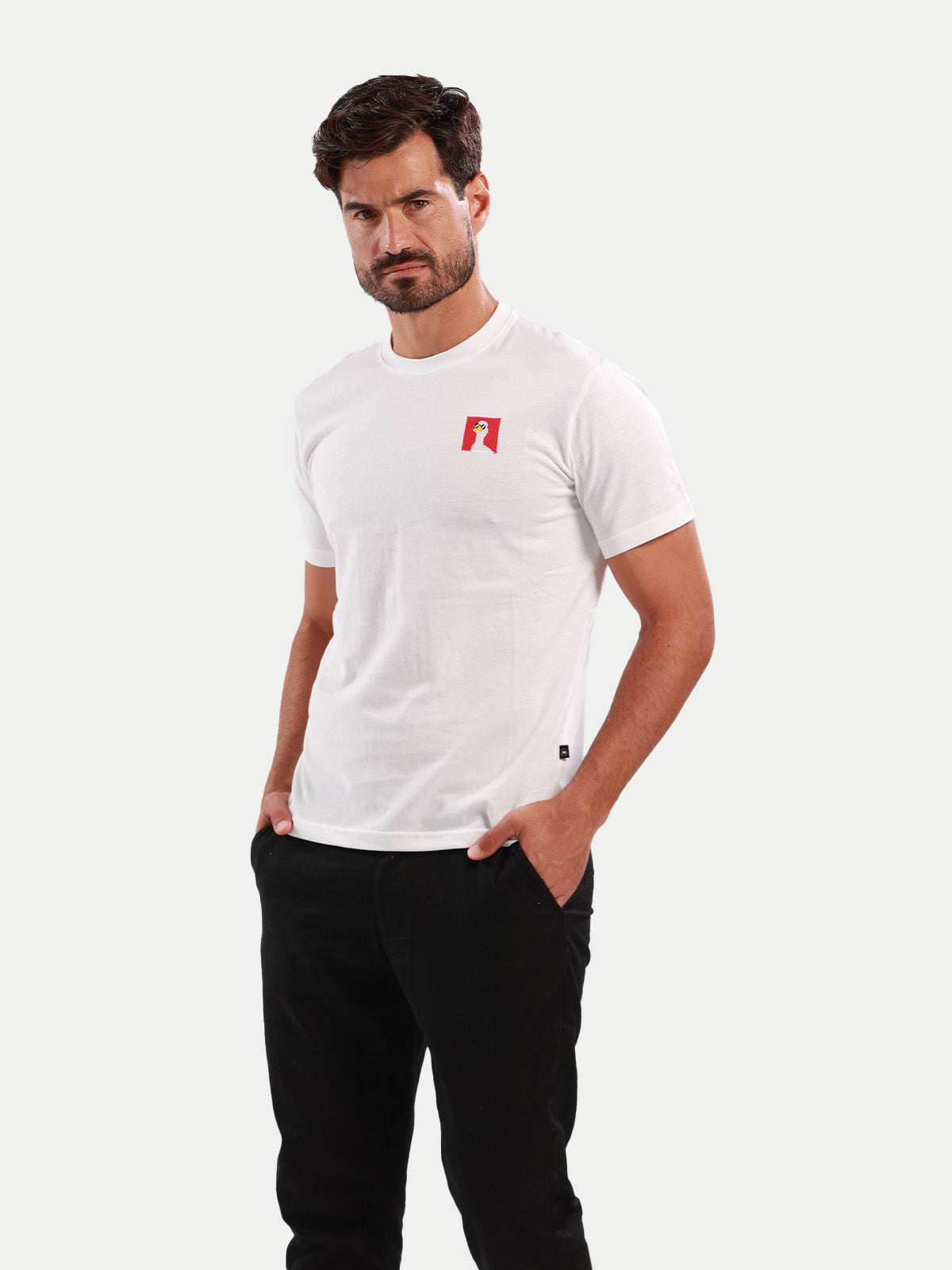 Playera de algodón para hombre - Summer Duck White - Diamond Finish