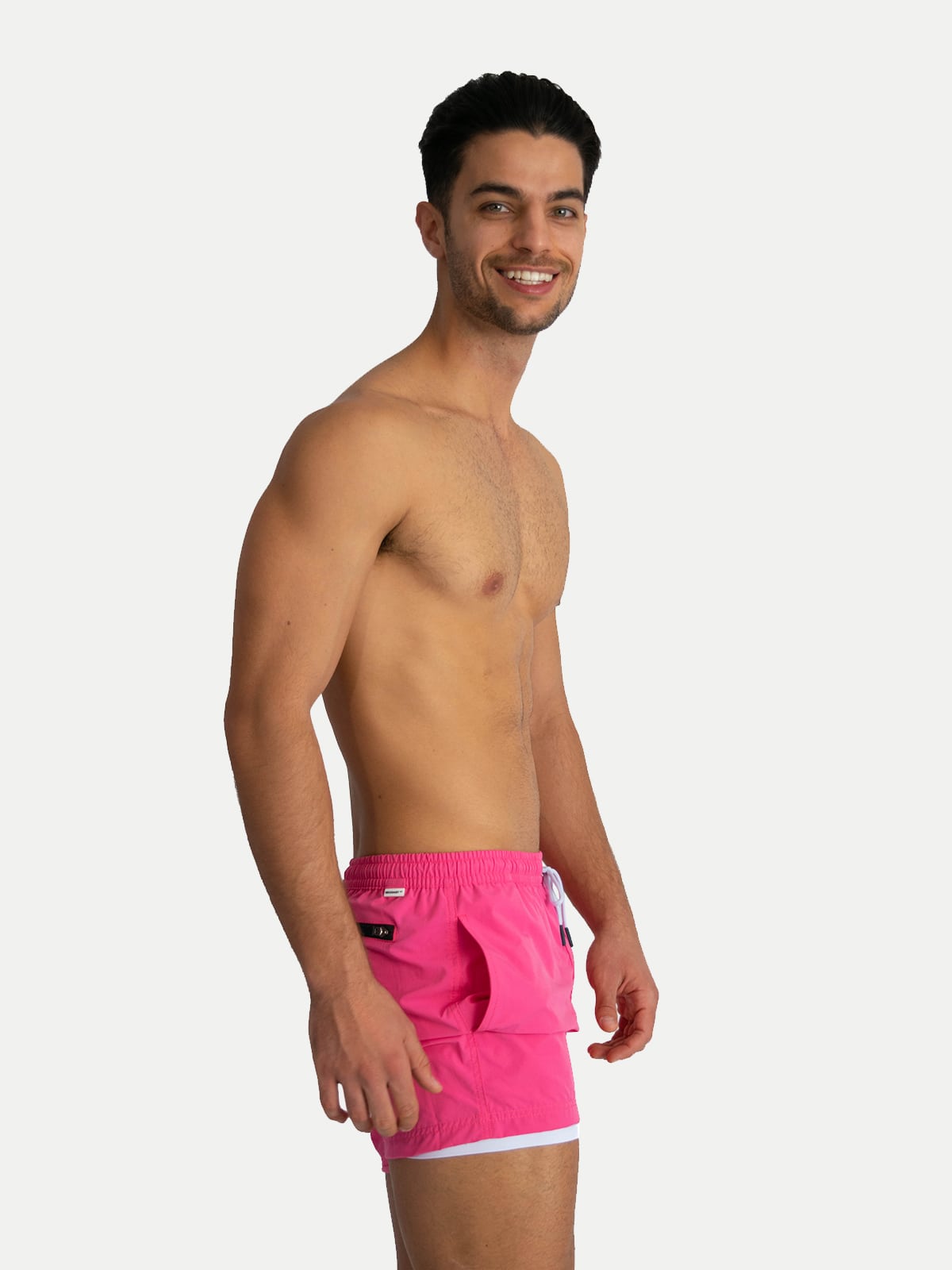 Traje de Baño Para Hombre Secado Rápido Bolsillos - Basic Rosa Palo - Basic Collection XS – XXXL