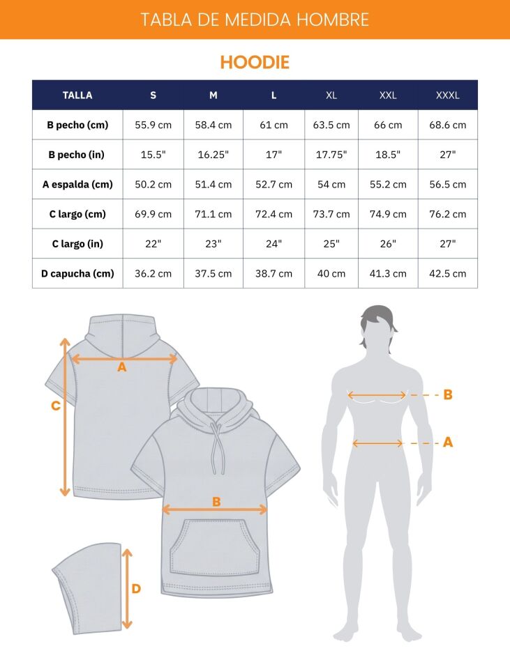 French Terry - Hoodie Para Hombre Manga Corta Color Gris - Coastal Crush - 98 Coast Av. México
