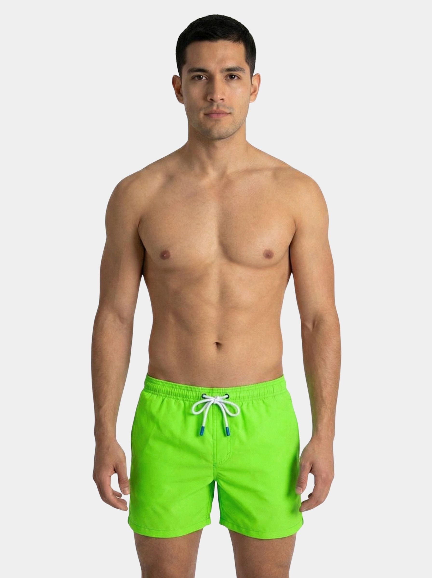 Traje de Baño Para Hombre Secado Rápido Bolsillos - Basic verde neon - Basic Collection