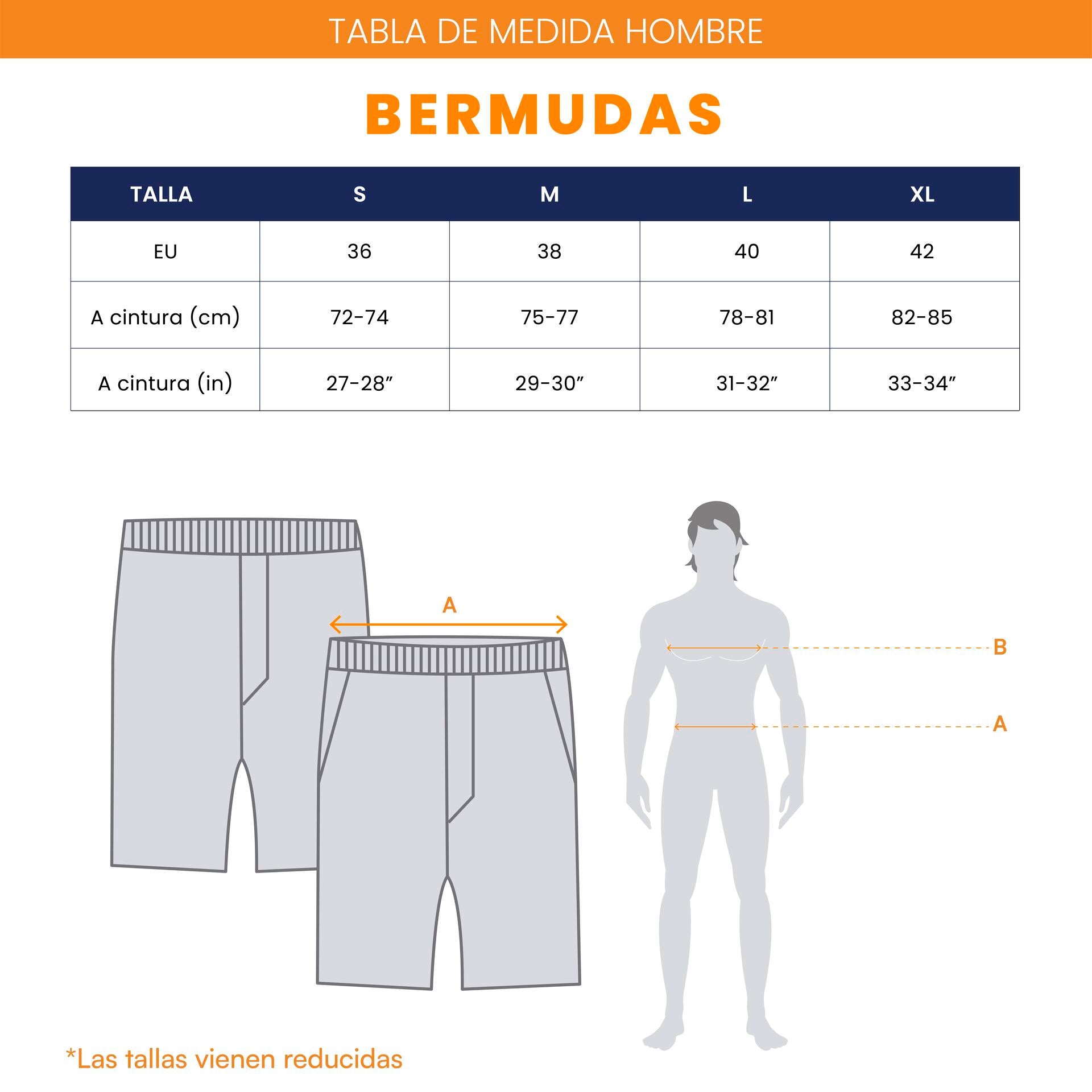 Bermuda para hombre adulto - Bermuda Cotton Flex Kaky - Pura Vida
