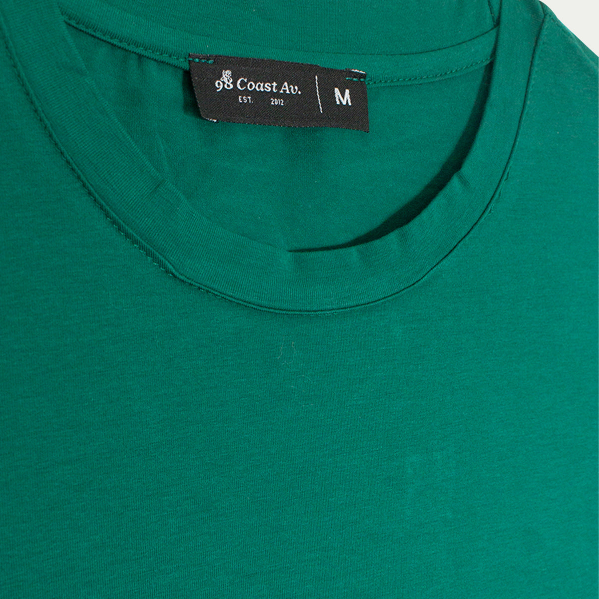 Playera para hombre - Playera con cuello y puño de rif Verde