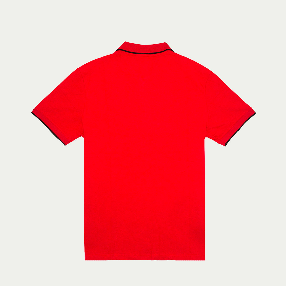 Polo para hombre - Playera tipo polo deportivo y cuello tejido color Rojo para hombre
