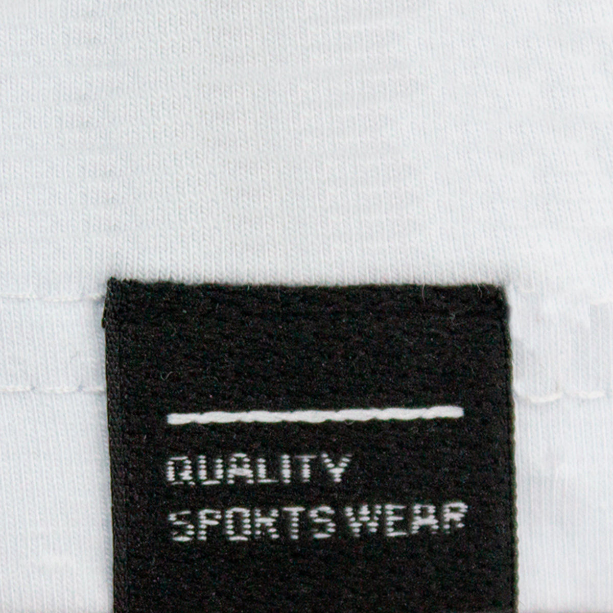 Playera para hombre - Playera con cuello y puño de rif blanco