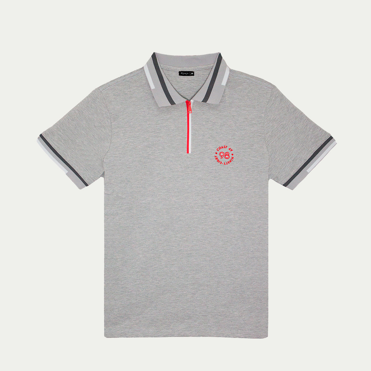 Polo para hombre - Playera tipo polo deportivo color Gris para hombre