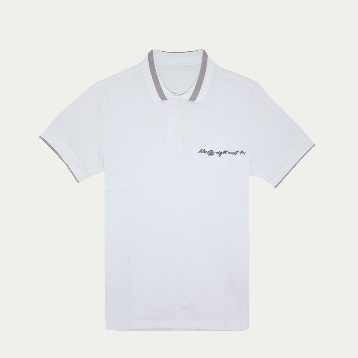 Polo para hombre - Playera tipo polo para hombre clásico color blanco