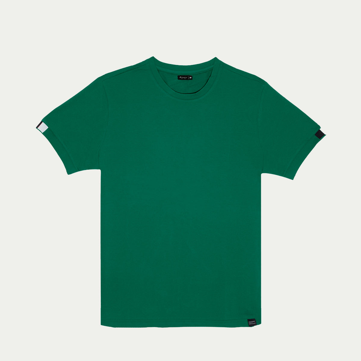Playera para hombre - Playera con cuello y puño de rif Verde