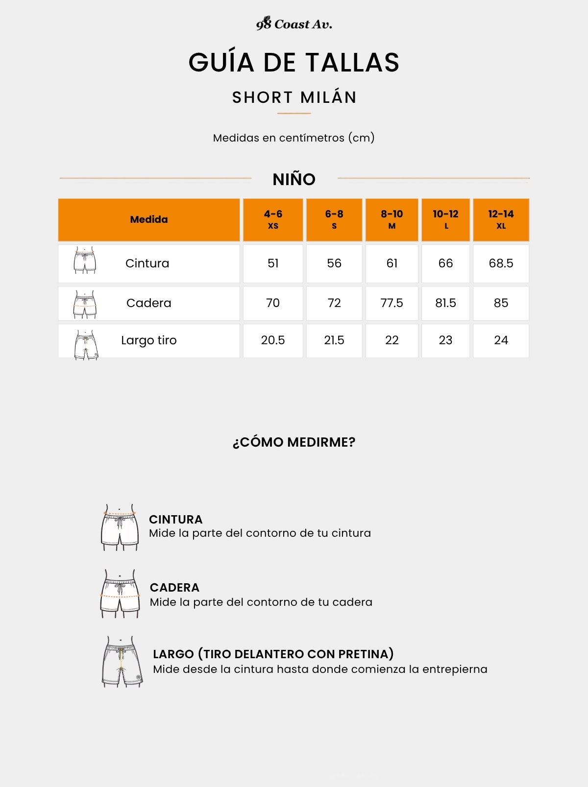 Short niño - Short Milán Azul - Wild Coast