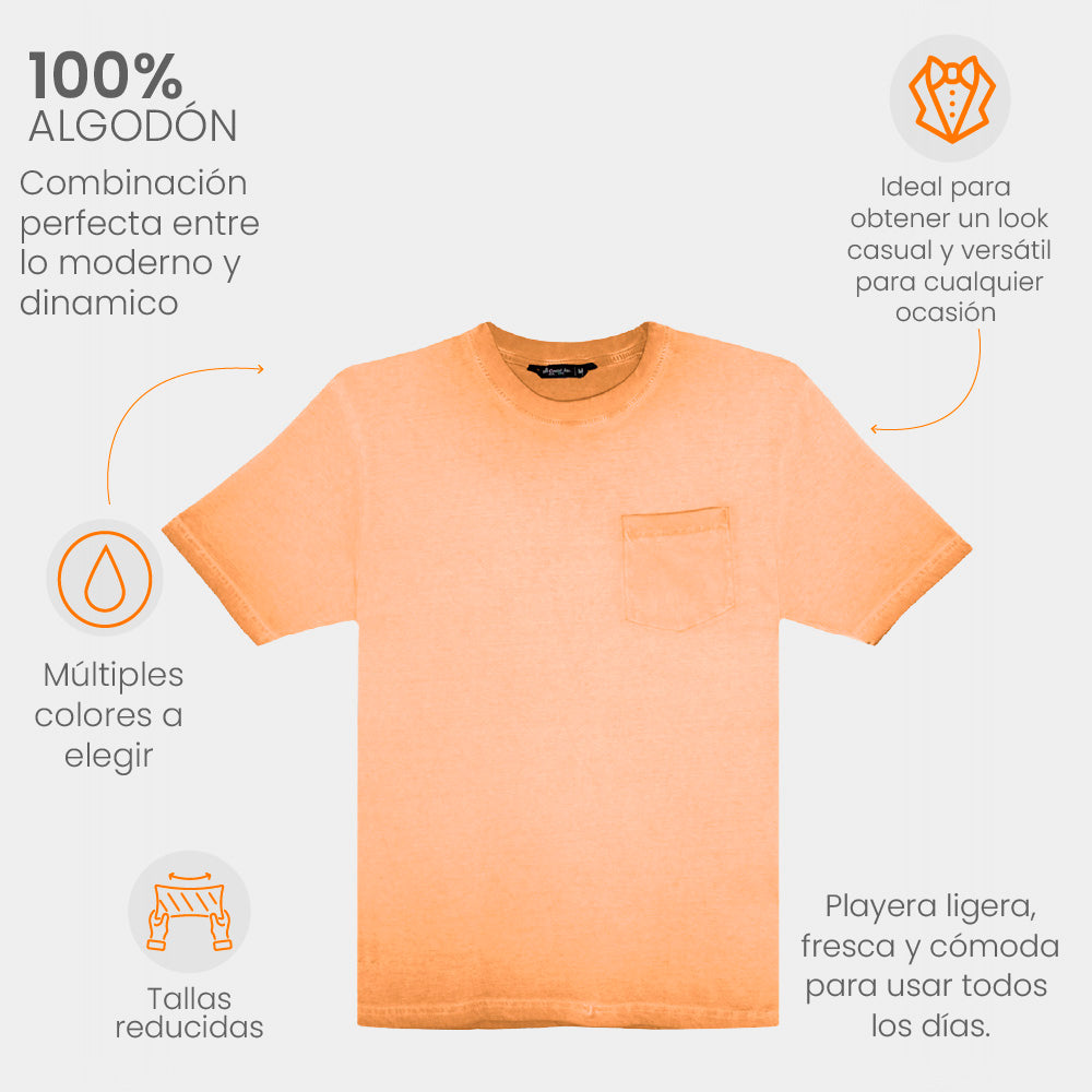 Camisas para Hombre - Playera Dye Amarillo