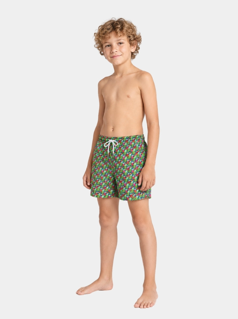 Traje de baño para niño - Love Birds Rojo-Verde Niño - Love Splash