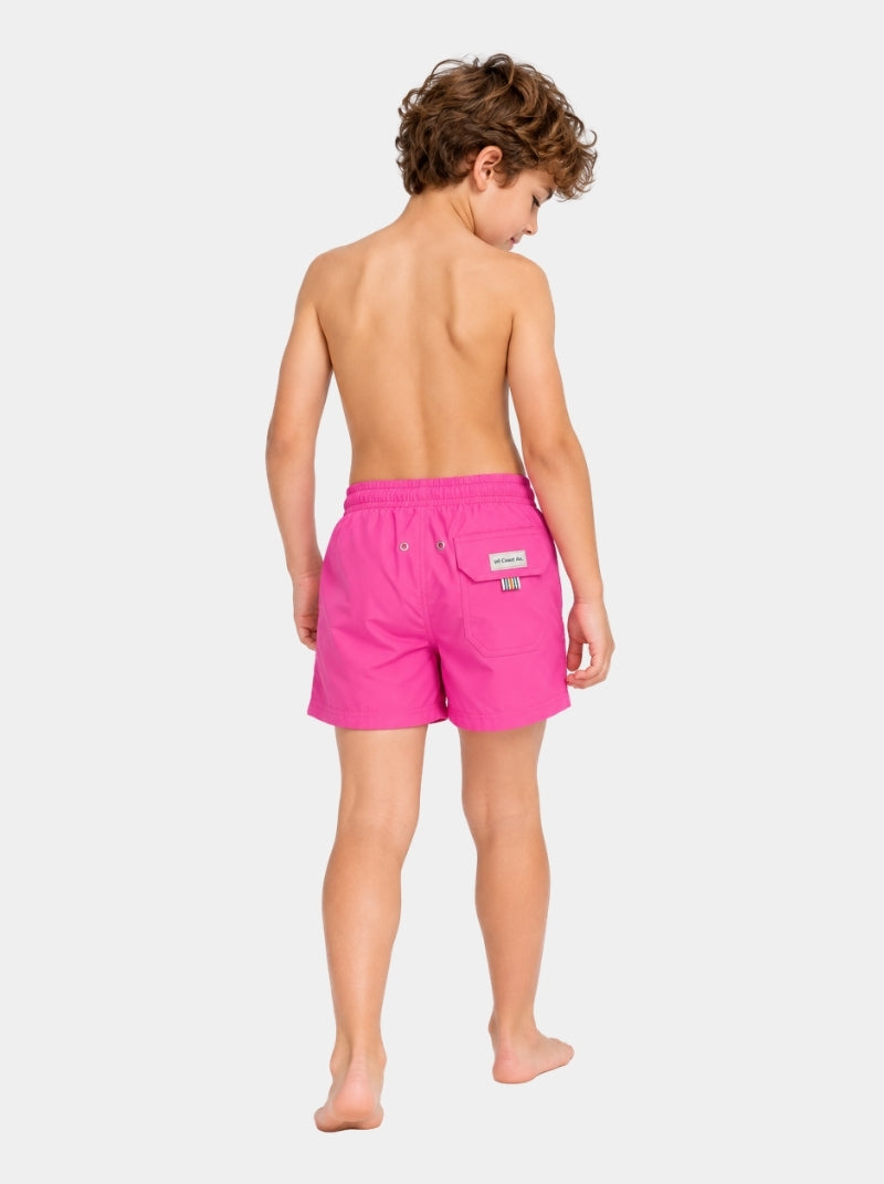 Traje de Baño Niño - Basic Rosa Neón