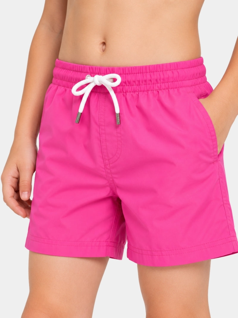 Traje de Baño Niño - Basic Rosa Neón