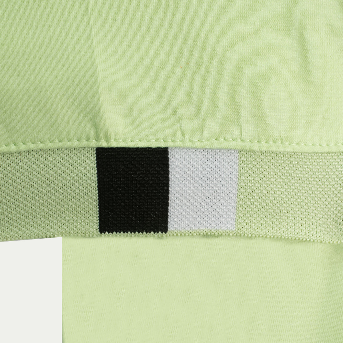 Playera para hombre - Playera con cuello y puño de rif Pera
