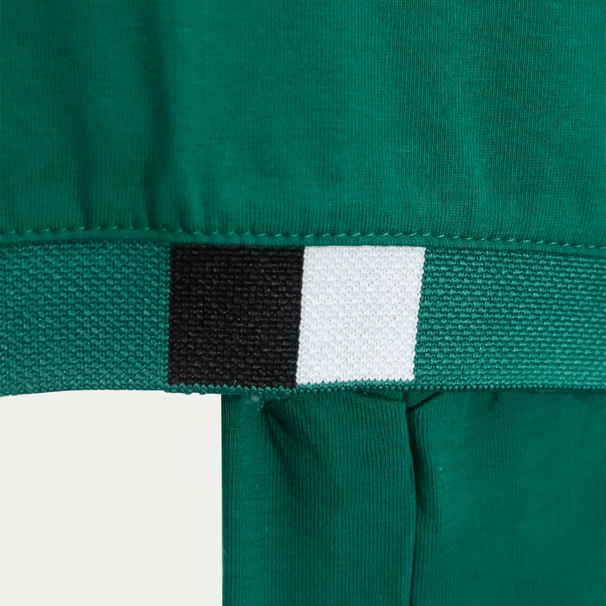 Playera para hombre - Playera con cuello y puño de rif Verde
