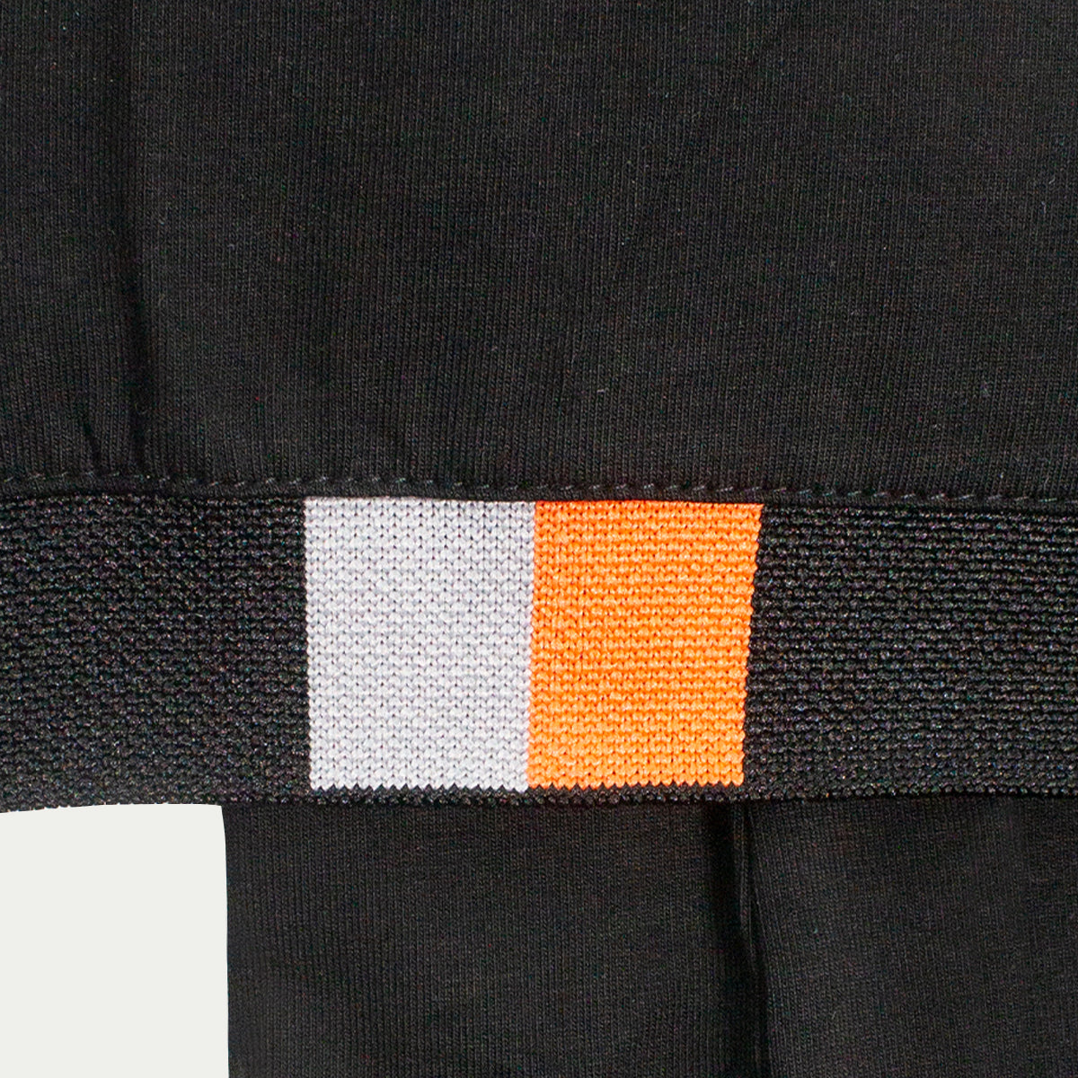Playera para hombre - Playera con cuello y puño de rif Negro