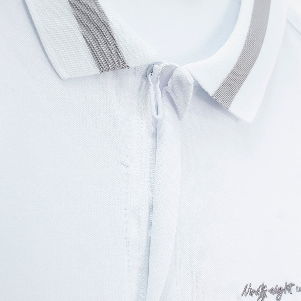 Polo para hombre - Playera tipo polo para hombre clásico color blanco