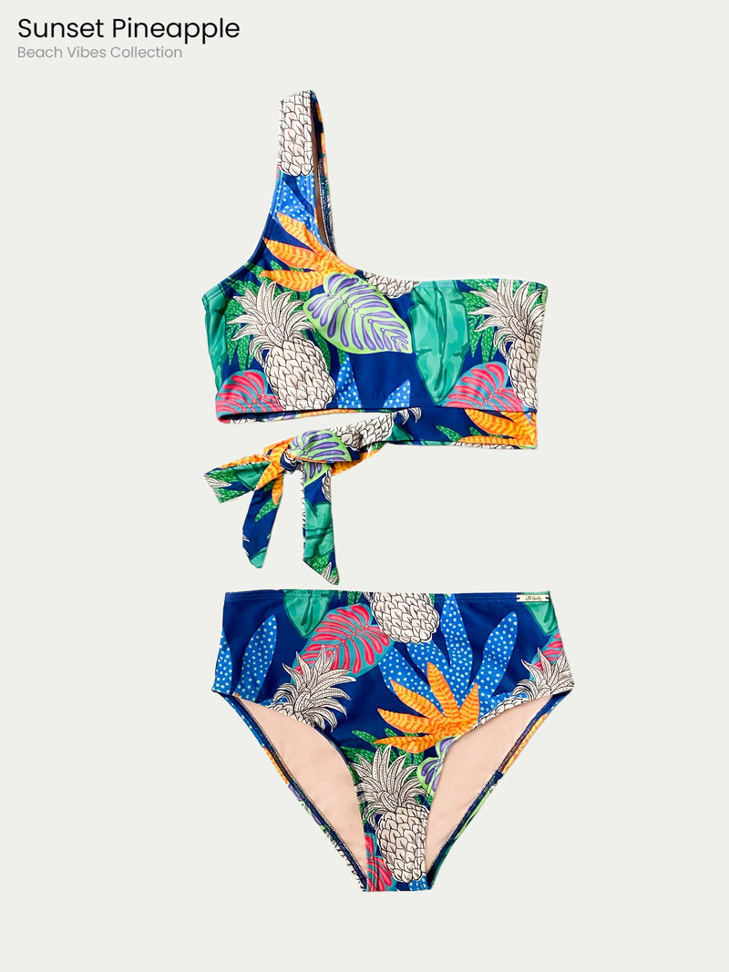 Traje de Baño Mujer - Sunset Pineapple Bikini - Secado Rápido